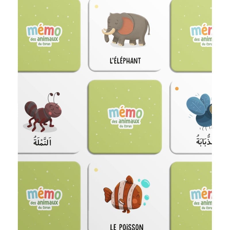 Mémo des animaux du Coran - DeeniLearn - Librairie Musulmane Al-imen