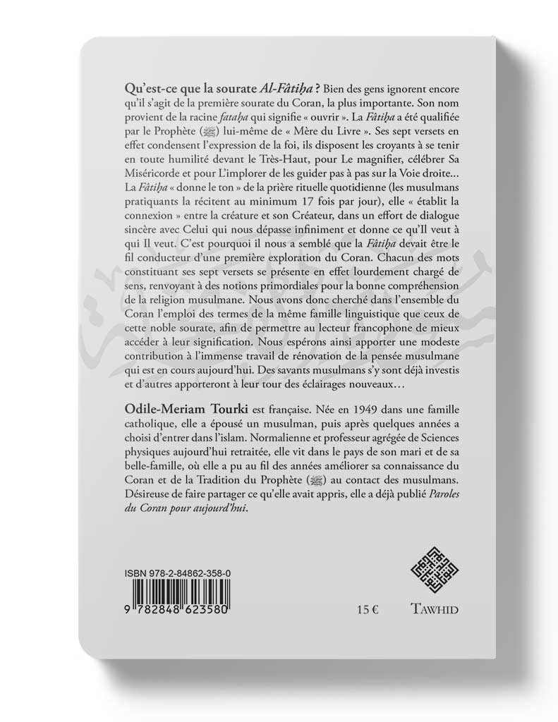 Al-Fâtiha, clé du Coran - Éditions Tawhid Tawhid Livre sur le Coran Tafsir 9782848623580 Librairie Musulmane Al-imen