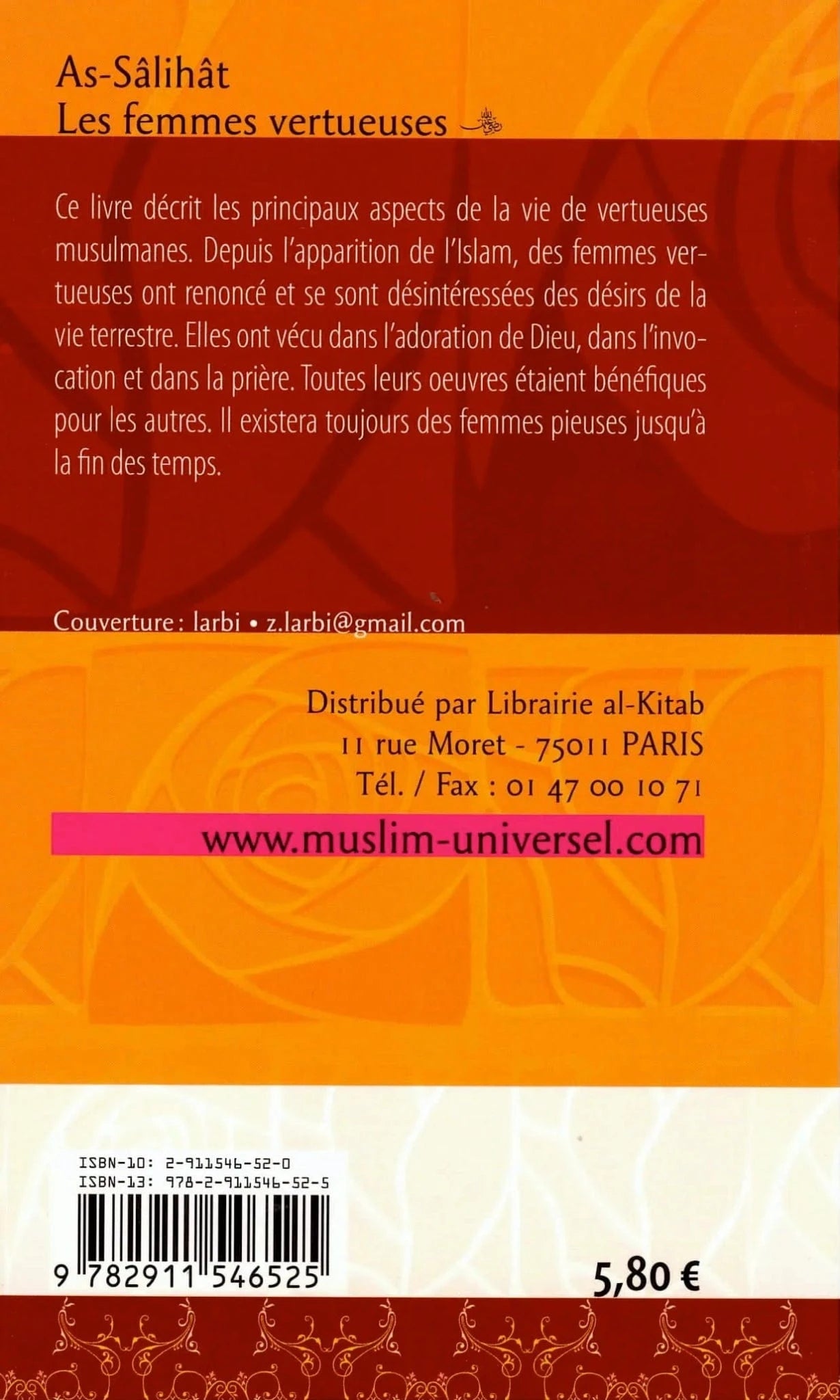 Assalihats, les femmes vertueuses Universel Livre Islam Femme 9782911546525 Librairie Musulmane Al-imen