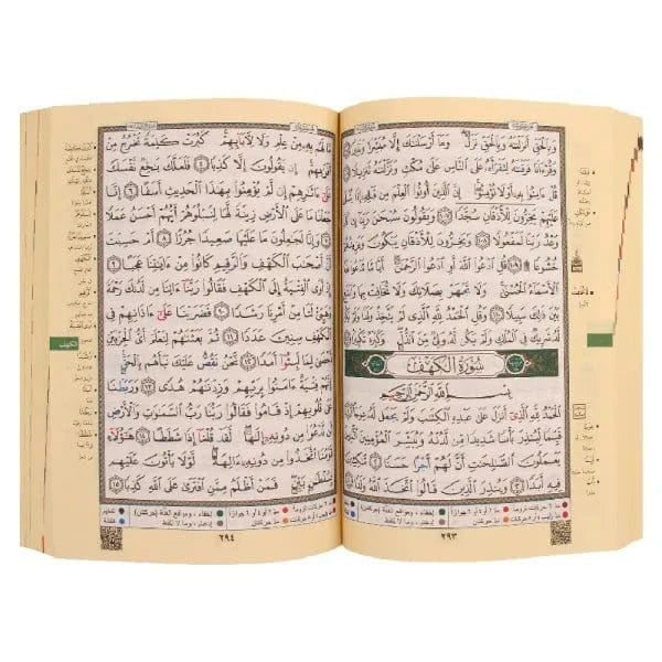 Coran Tajwid Al Kabaa couverture en carton (avec significations des mots et index des sujets), taille : 14×20 cm Dar Al Ma'rifa Coran 9789933573768 Librairie Musulmane Al-imen