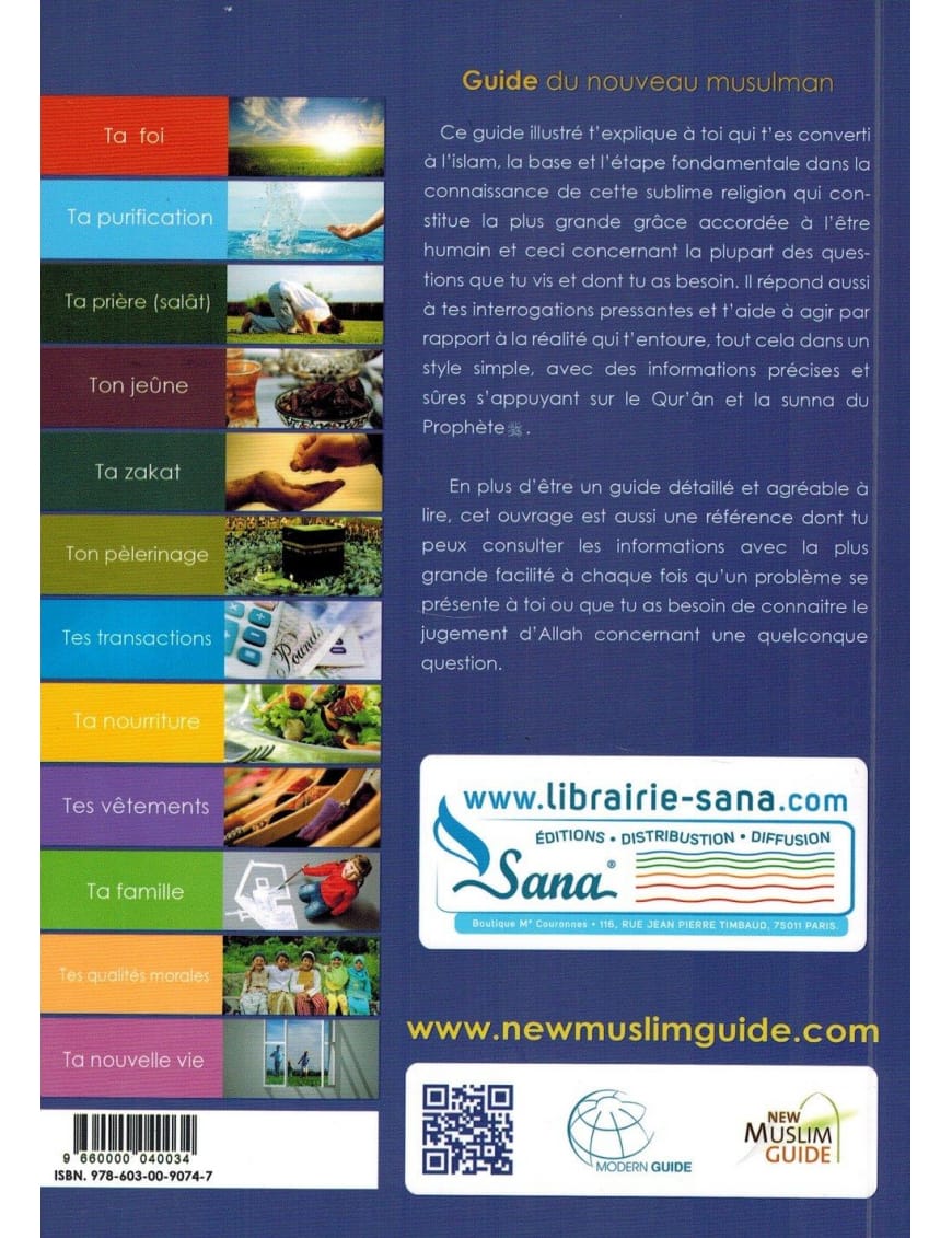 Le guide du nouveau musulman - Fahd Salem Bahammam - New Muslim Guide - Sana Sana Livres > Islam > Introduction ou Nouveau Converti 9660000040034 Librairie Musulmane Al-imen