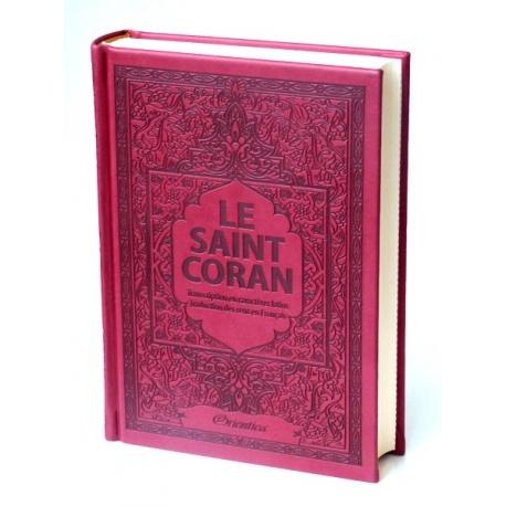 Le Saint Coran - Arabe / Français / Phonétique - Couverture cuir de couleur Bordeaux Orientica Coran / Qur'an > Arabe Français Phonétique 5430000361927 Librairie Musulmane Al-imen