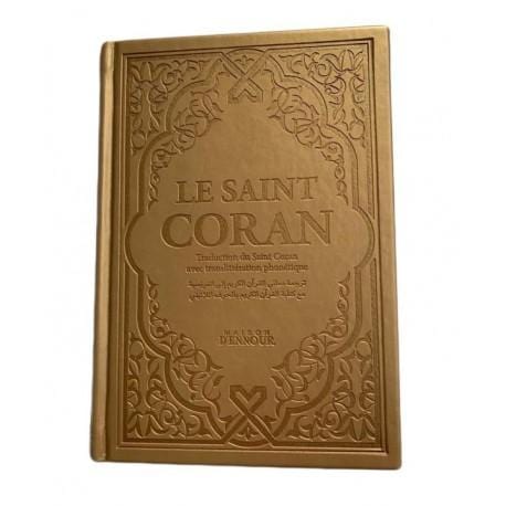 Le Saint Coran Doré - Couverture Daim - Pages Arc-En-Ciel - Français-Arabe-Phonétique - Maison Ennour Maison d'Ennour Coran / Qur'an > Arabe Français Phonétique 86713645 Librairie Musulmane Al-imen