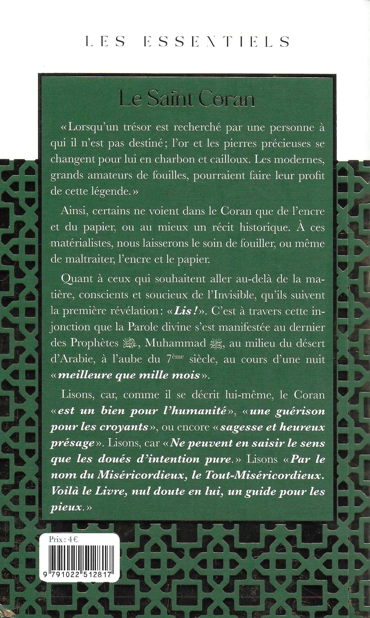 Le Saint Coran (Français) - éditions Al-Bouraq Al Bouraq Livre > Islam 9791022512817 Librairie Musulmane Al-imen