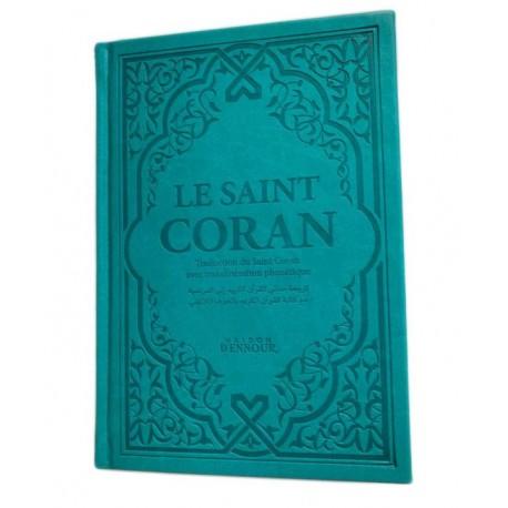 Le Saint Coran Turquoise - Couverture Daim - Pages Arc-En-Ciel - Français-Arabe-Phonétique - Maison Ennour Maison d'Ennour Coran / Qur'an > Arabe Français Phonétique 87303469 Librairie Musulmane Al-imen