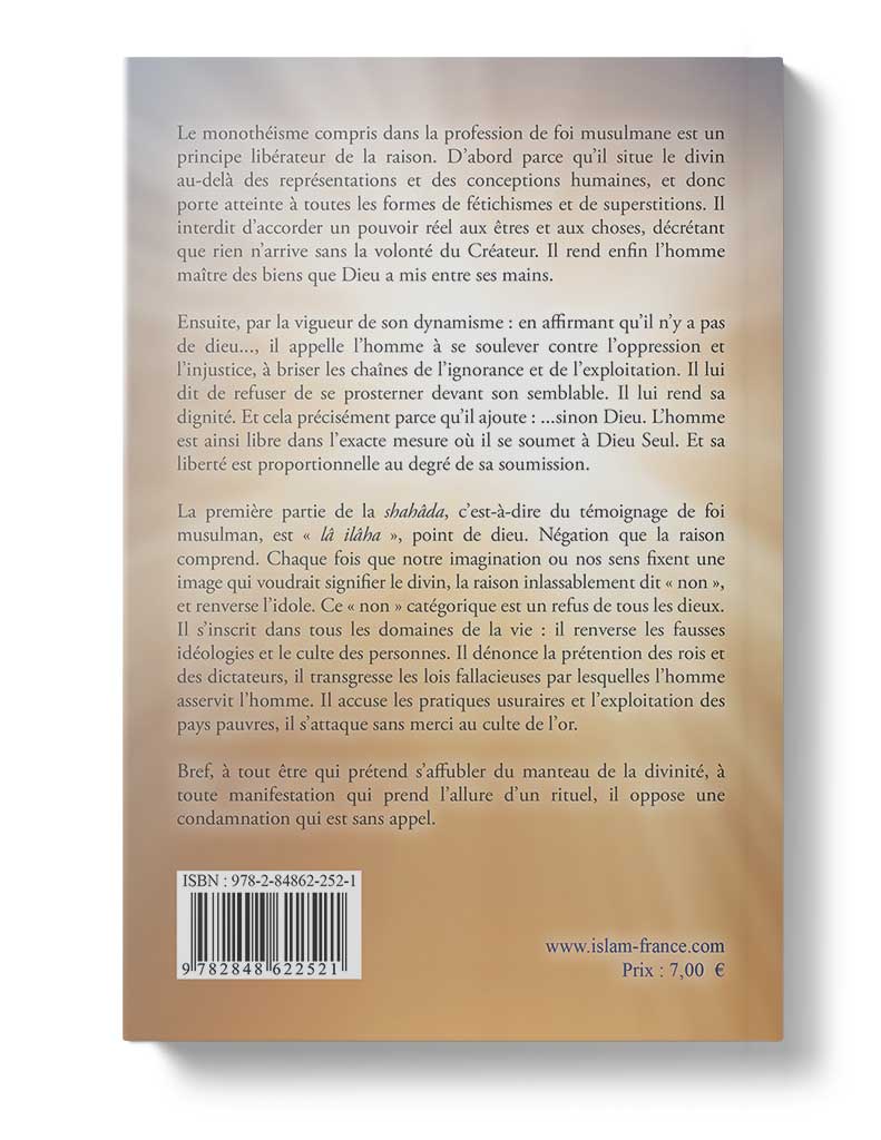 Le Tawhid (Le monothéisme musulman) Tawhid Livre Tawhid / Aqidah (Croyance) 9782848622521 Librairie Musulmane Al-imen
