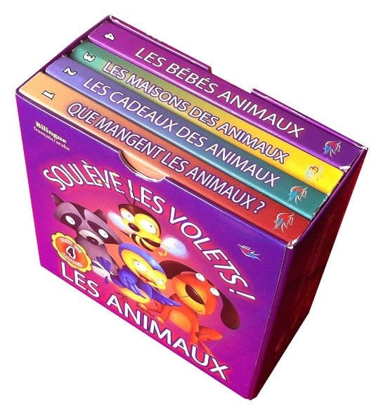 Les animaux - Soulève les volets ! Pack de 4 livres bilingues (français / arabe) Sana Livre > Islam 9782917402191 Librairie Musulmane Al-imen