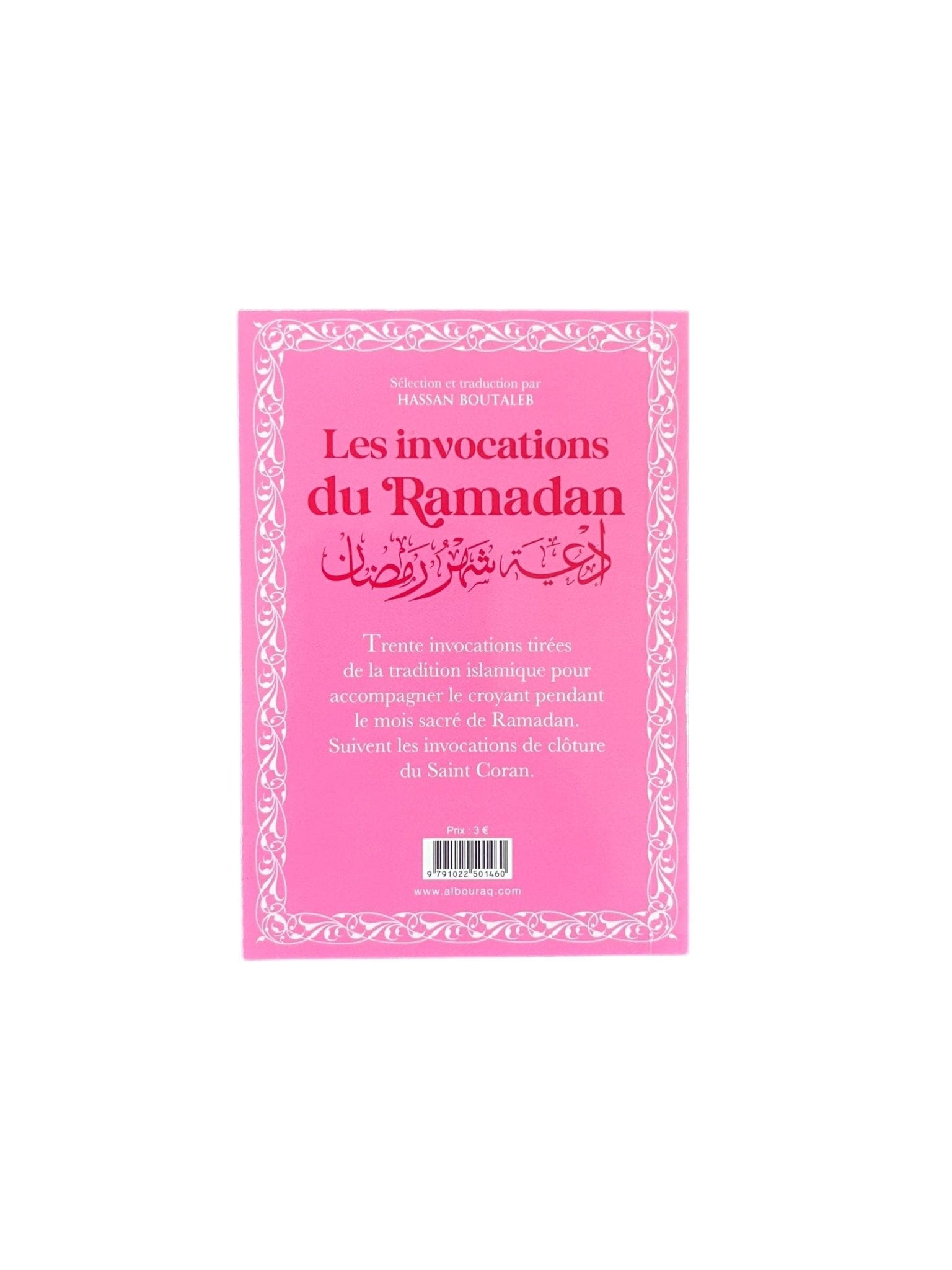 Les invocations du Ramadan (bilingue français-arabe) par Hassan Boutaleb Al Bouraq Livre > Islam Librairie Musulmane Al-imen