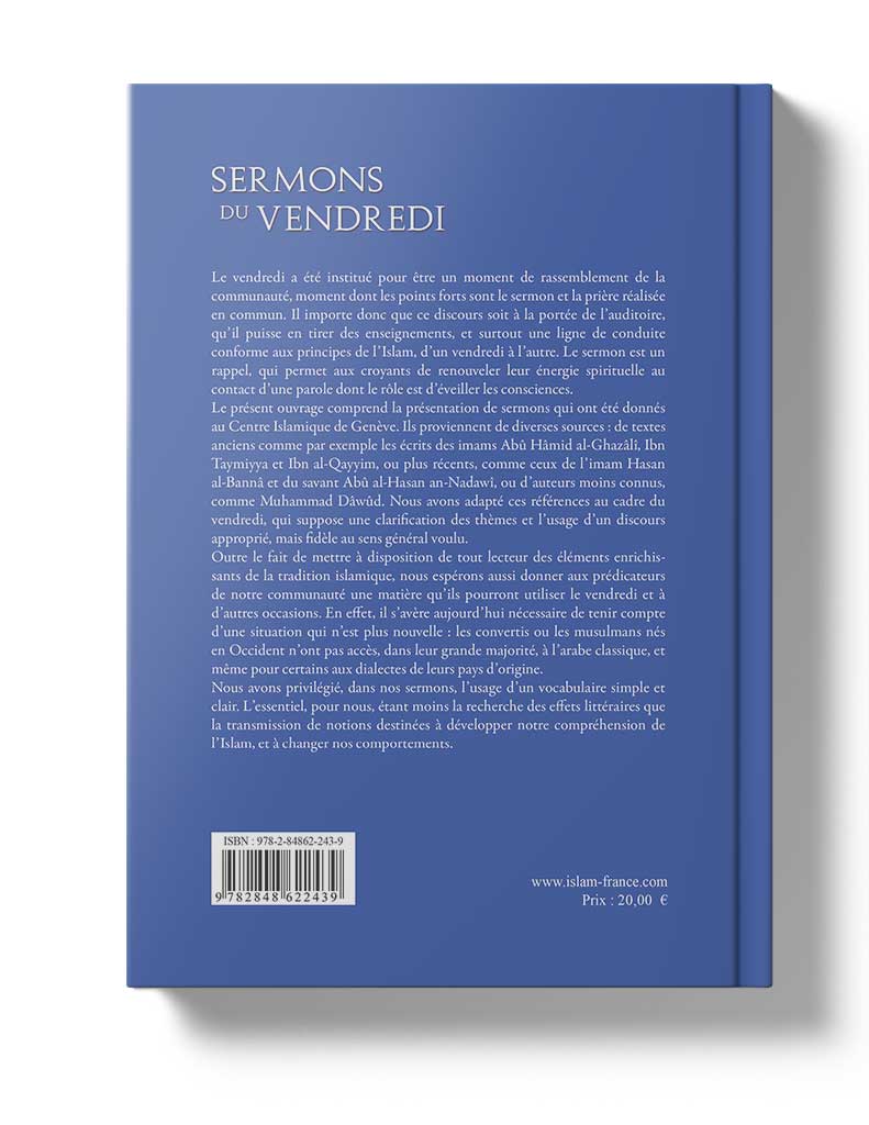 Sermons du Vendredi - Éditions Tawhid Tawhid Livre > Islam > Foi et Spiritualité 9782848622439 Librairie Musulmane Al-imen