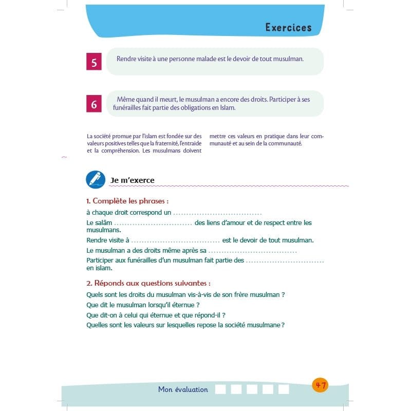 Arc-en-ciel 6 - Manuel d'enseignement des bases de l'Islam Al-Hadîth Livre Islam Enfant 9782930395449 Librairie Musulmane Al-imen