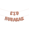 Ballon aluminium lettres Eid Mubarak Argent Al - imen