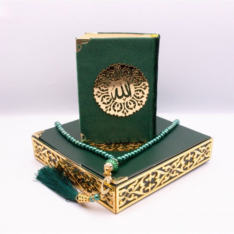 Coffret cadeau Al-imen : Box (Saint Coran Arabe de Poche + Chapelet) Librairie Al-imen Cadeaux Vert / Grand (17x24) 9782492023552 Librairie Musulmane Al-imen
