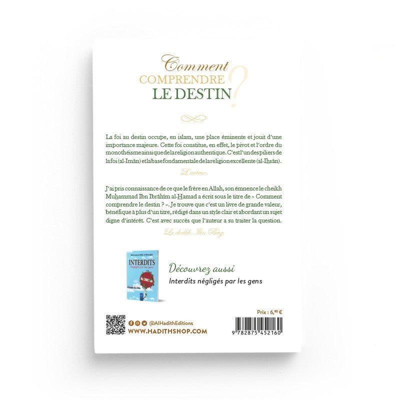 Comment comprendre le destin? par Muhammad al - Hamad disponible chez Al - imen