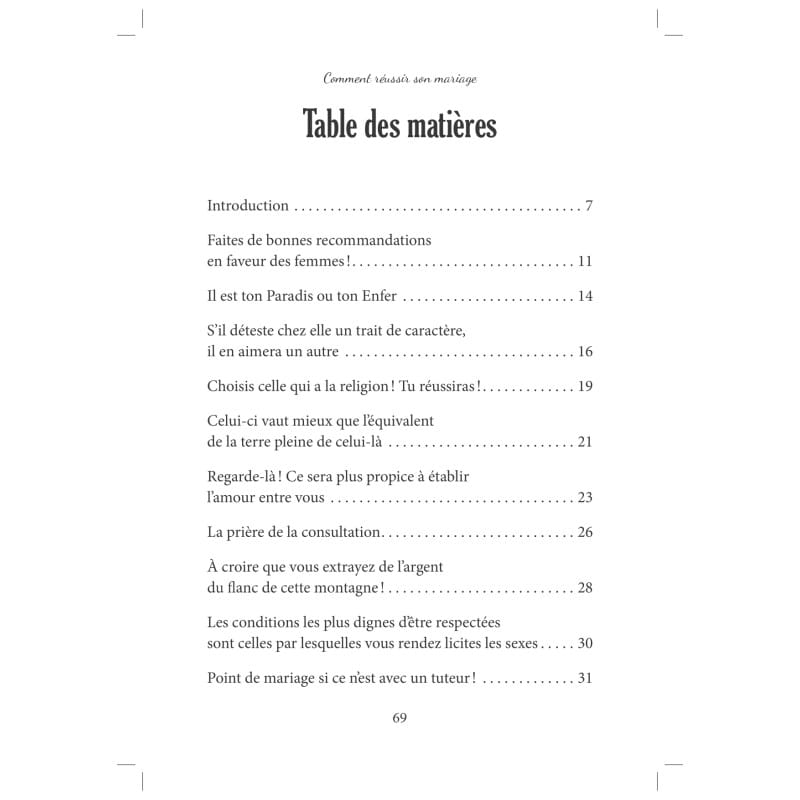 Comment réussir son mariage, 30 conseils du prophète - Amr 'Abd al-Mun'im Salîm - Editions Al hadith - éditions Al-Hadîth Al-Hadîth Livre Islam Mariage 9782875452658 Librairie Musulmane Al-imen