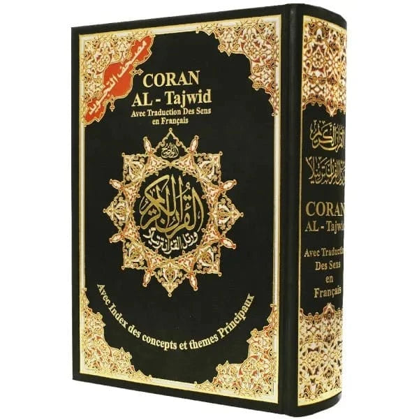 Coran Al-Tajwid avec traduction des sens en français avec index des concepts et themes principaux - Avec phonétique Dar Al Ma'rifa Coran / Qur'an > Arabe Français Phonétique Noir 9789933900212 Librairie Musulmane Al-imen