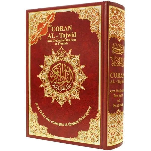 Coran Al-Tajwid avec traduction des sens en français avec index des concepts et themes principaux - Avec phonétique Dar Al Ma'rifa Coran / Qur'an > Arabe Français Phonétique Rouge 9789933900212 Librairie Musulmane Al-imen