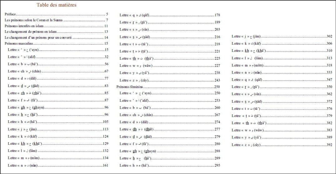 Dictionnaire des Prénoms Arabes et Musulmans — Plus de 4000 Prénoms | Orientica | Livre Islam Orientica Livre Islam Mariage 9782356351401 Librairie Musulmane Al-imen