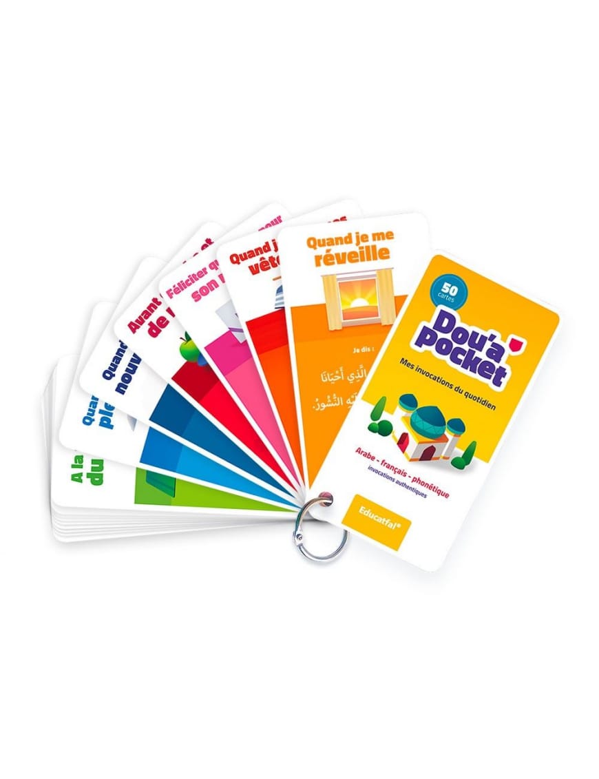 Dou’a Pocket - 50 jolies cartes d’invocations (Arabe, Français &amp; Phonétique) - Educatfal - Al-Bayyinah Al-Bayyinah Livre > Islam > Foi et Spiritualité 9782902526352 Librairie Musulmane Al-imen
