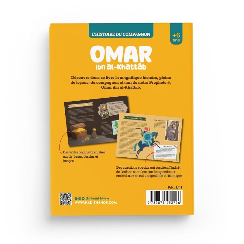 L'histoire du compagnon : Omar ibn al-khattâb - Editions Al-Hadîth - L&amp;s Al-Hadîth Livre Islam Enfant 9782875452726 Librairie Musulmane Al-imen