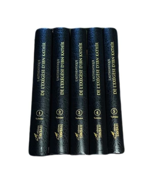 L'Authentique de l'Exégèse complet (Sahîh Tafsîr) en 5 volumes rédigé par Ibn Kathîr Tawbah Livre sur le Coran Tafsir Librairie Musulmane Al-imen