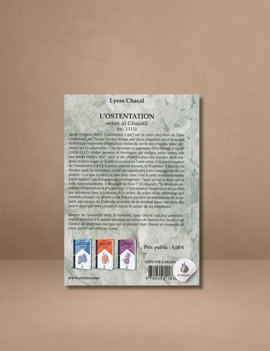 L'Ostentation - Tome 2 (Nouvelle Édition) - Spiritualité Musulmane - Lyess Chacal - Éditions Oryms Oryms Livre > Islam 9782492183010 Librairie Musulmane Al-imen