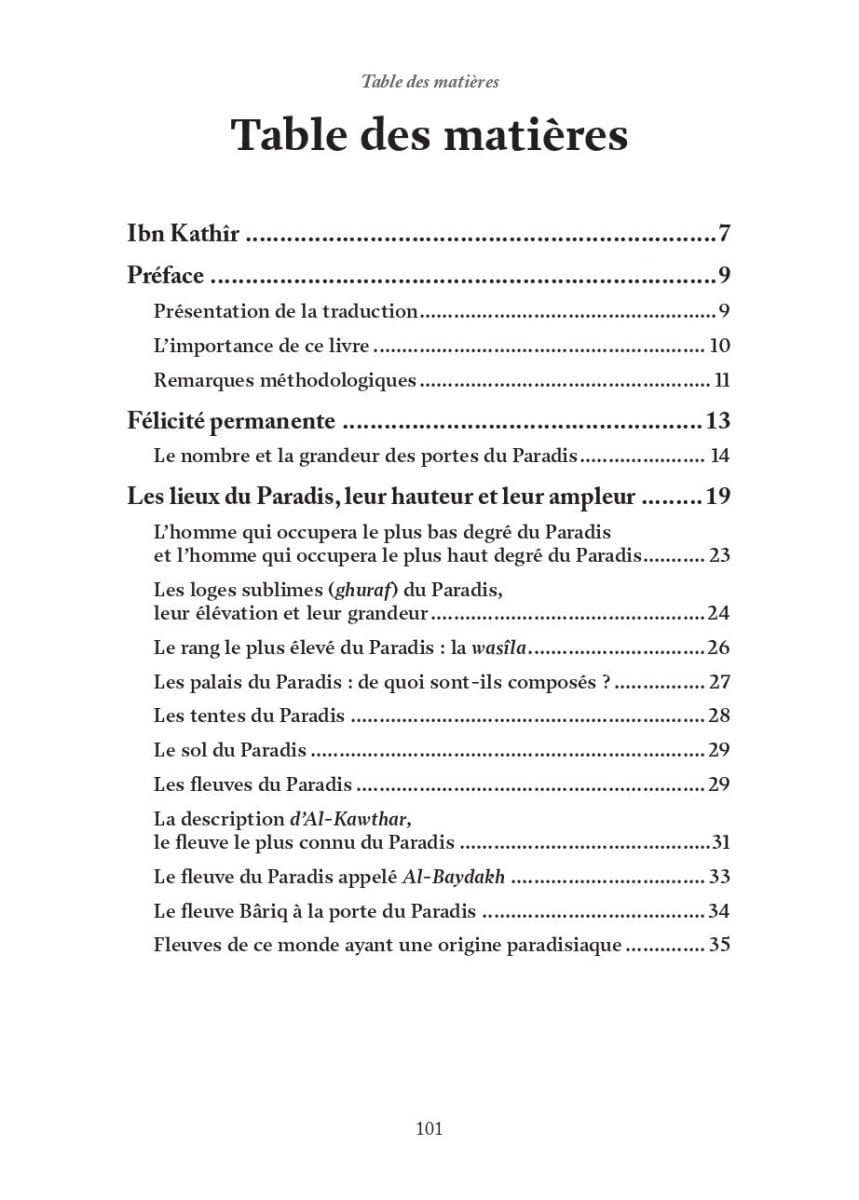 La Description authentique du Paradis & ses Délices par Ibn Kathîr Al-Hadîth Livre > Islam 9782875453822 Librairie Musulmane Al-imen