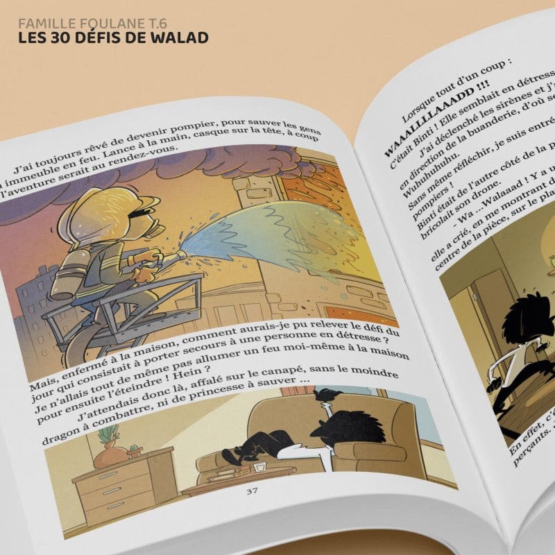 La Famille Foulane -  TOME 6 : LES 30 DÉFIS DE WALAD - Bdouin BDouin Livre Islam Enfant 9789998797826 Librairie Musulmane Al-imen