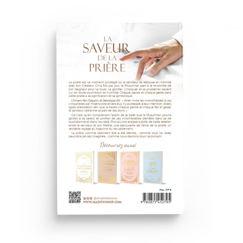 La saveur de la prière - Ibn Qayyim AL-JAWZIYYA - éditions Al-Hadîth Al-Hadîth Livres > Islam > Prière (Salat) 9782875452795 Librairie Musulmane Al-imen