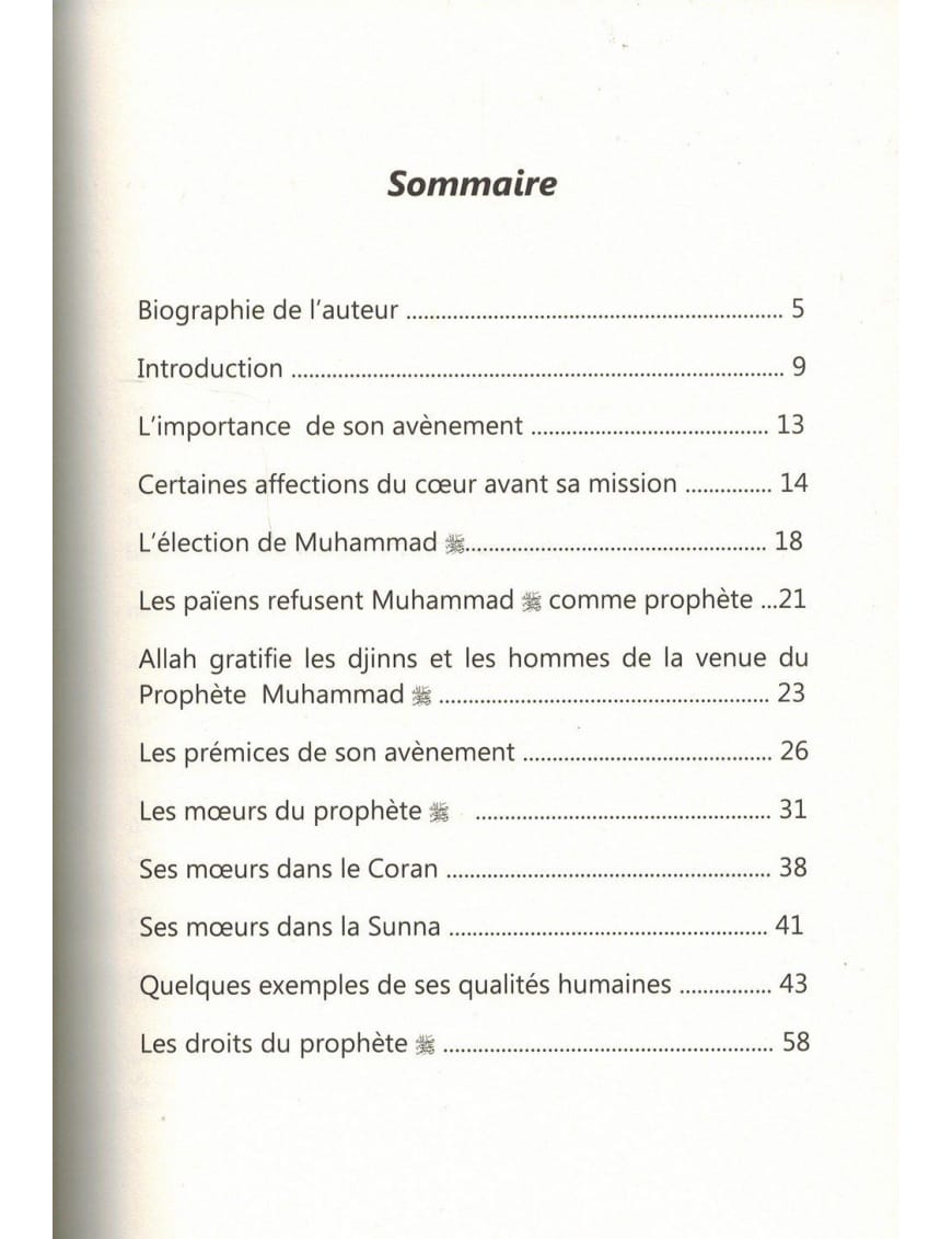 Le comportement du Prophète ﷺ - Shaykh 'Abd Al-Muhsin Al-'Abbad - Dar Al-Muslim Dar Al-Muslim Livre > Islam > Biographie 9782917113233 Librairie Musulmane Al-imen