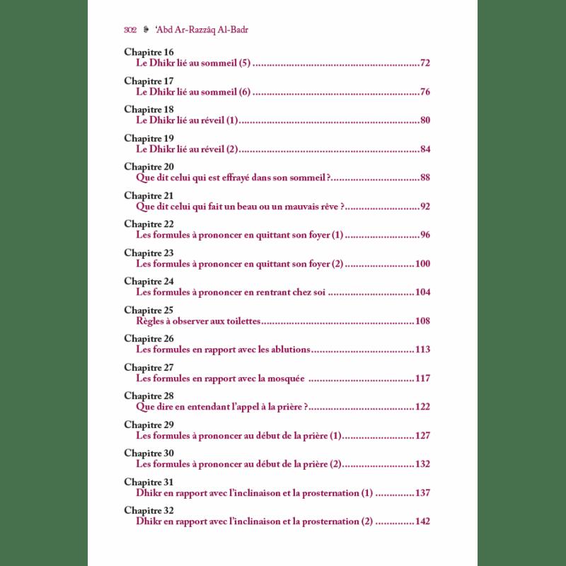 Le Dhikr du jour et de la nuit - ‘Abd Ar-Razzâq Al-Badr - Editions Al-Hadîth Al-Hadîth Livres > Islam > Invocations (Dou'as) 9782875452436 Librairie Musulmane Al-imen