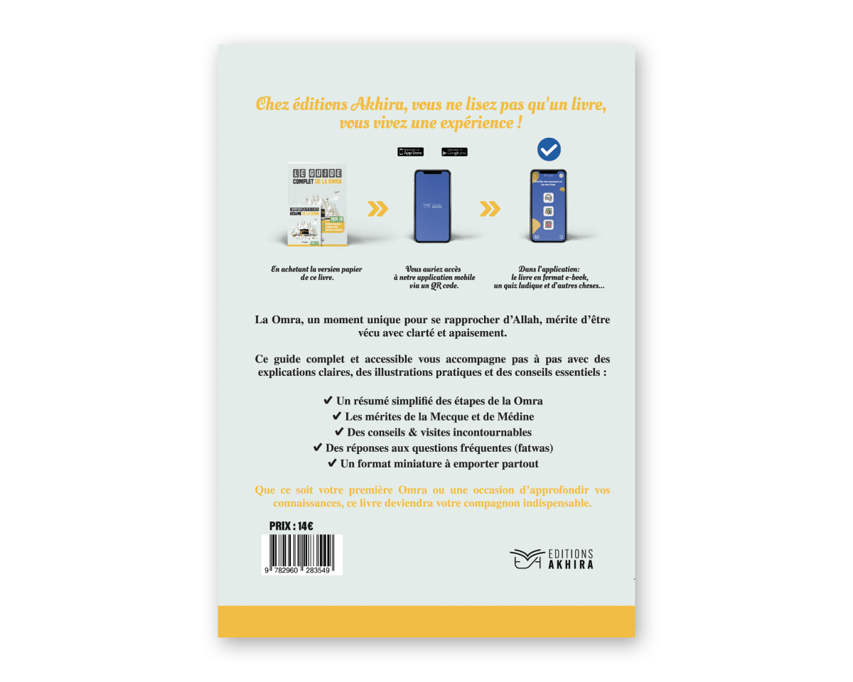 Le Guide Complet de la Omra - Éditions Akhira Akhira Livre > Islam 9782960283549 Librairie Musulmane Al-imen