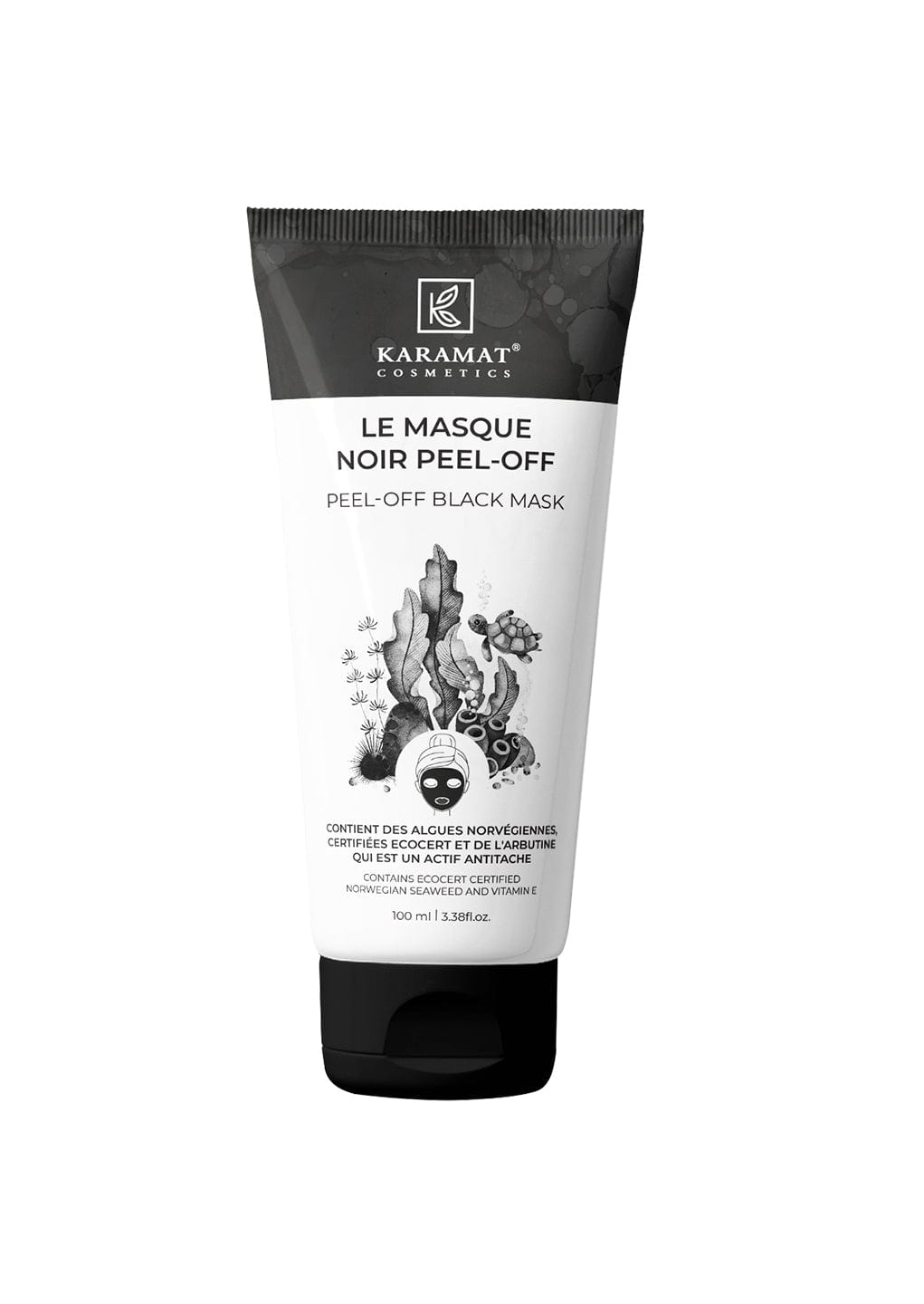 Le masque peel-off noir purifiant au charbon actif Karamat Cosmetics 100ml Karamat Collection Bien-être et Santé 034966596789 Librairie Musulmane Al-imen