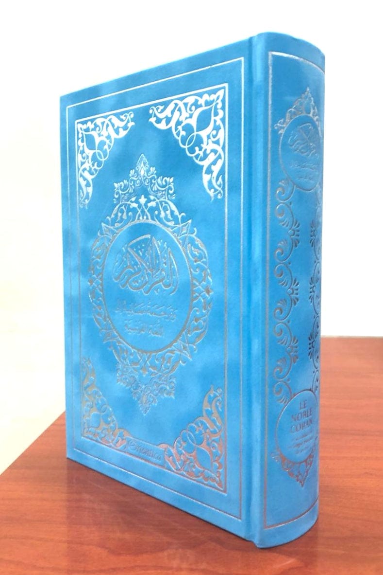 Le Noble Coran Bilingue Arabe/Français — Couverture Daim Bleu Ciel | Éditions Orientica | Livre Islam Orientica Coran 9782356352439 Librairie Musulmane Al-imen