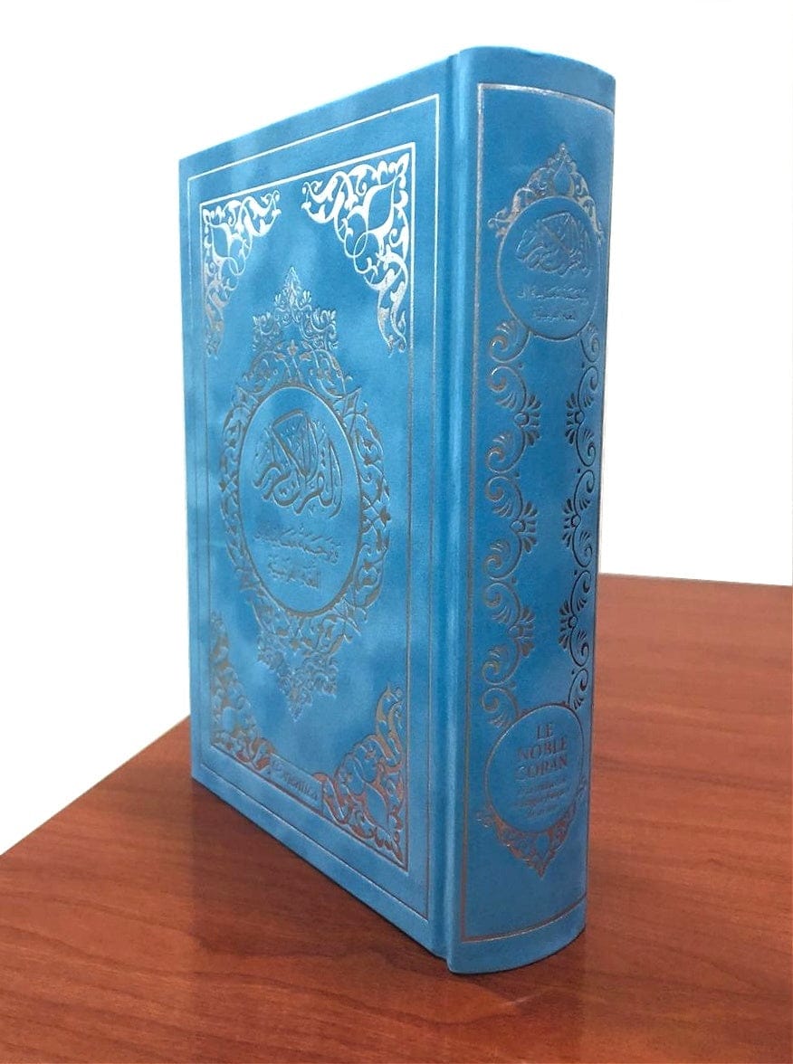 Le Noble Coran Bilingue Arabe/Français — Couverture Daim Bleu Ciel | Éditions Orientica | Livre Islam Orientica Coran 9782356352439 Librairie Musulmane Al-imen