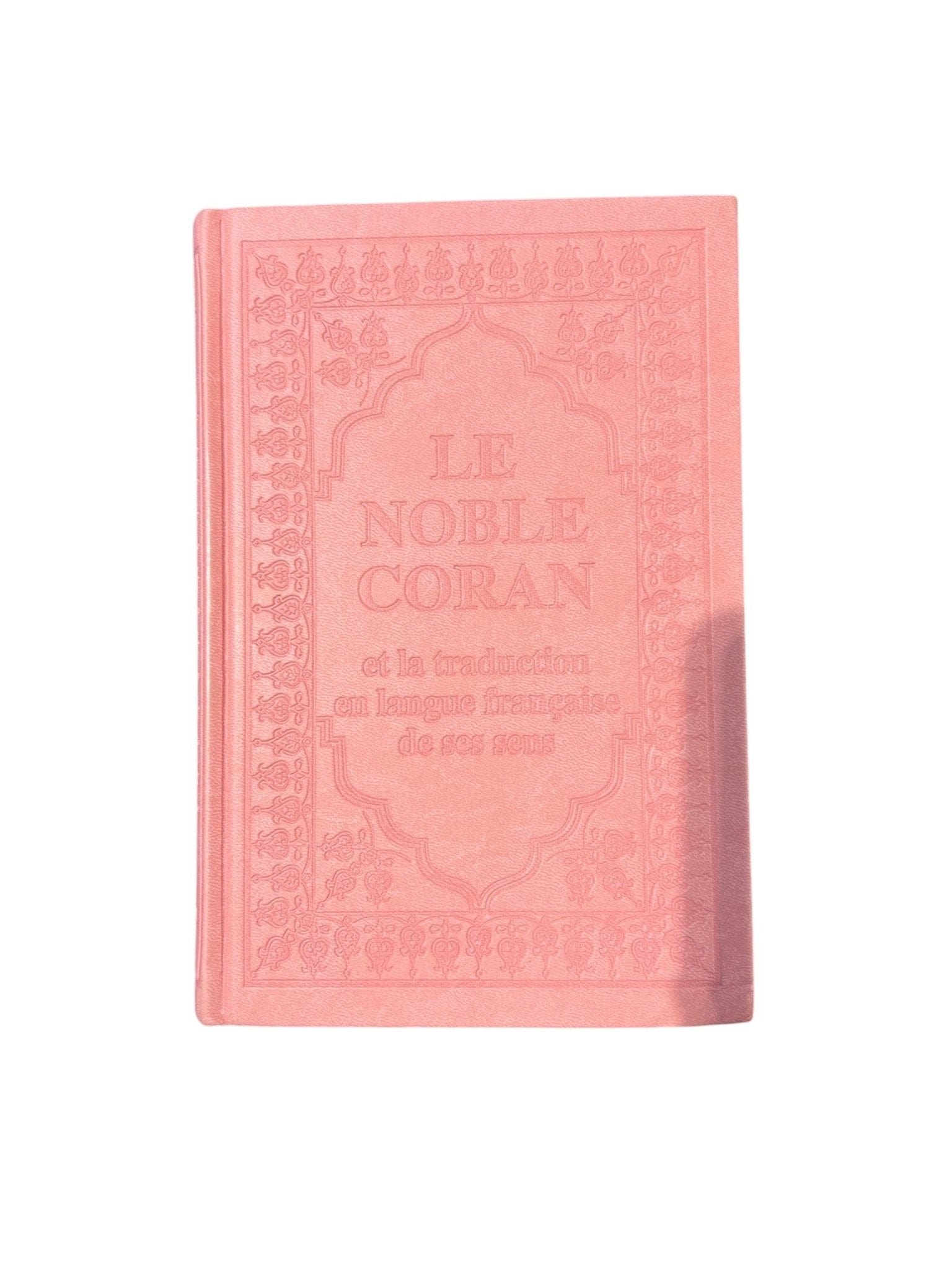 Le Noble Coran et la traduction en langue française de ses sens - bilingue arabe-français - Couverture rigide similicuir marron avec dorure Ibn Hazm Coran Rose Clair 5430000017008 Librairie Musulmane Al-imen