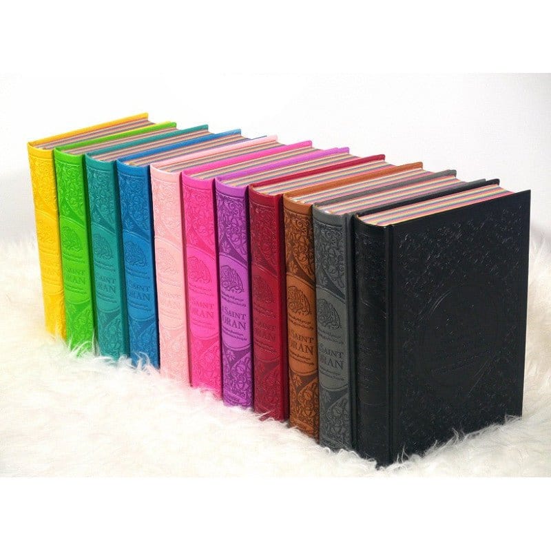 Le Saint Coran Rainbow (Arc-en-ciel) - Français-Arabe avec transcription Phonétique - Blanc Orientica Coran / Qur'an > Arabe Français Phonétique 5430000361583 Librairie Musulmane Al-imen