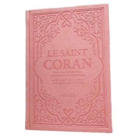 Le Saint Coran Rose Pâle - Couverture Daim - Pages Arc-En-Ciel - Français-Arabe-Phonétique - Maison Ennour Maison d'Ennour Coran / Qur'an > Arabe Français Phonétique 86648109 Librairie Musulmane Al-imen