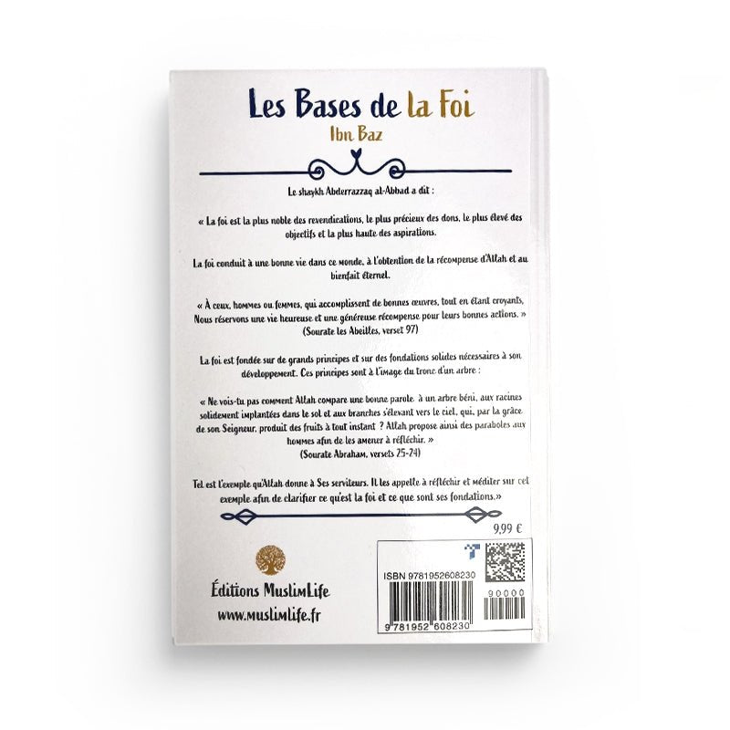 Les Bases de la Foi - Ibn Baz - Muslim Life - Livres par édition par MuslimLife disponible chez Al - imen