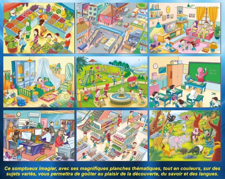 Mon Grand Imagier Bilingue Arabe-Français — Orientica | Dictionnaire Illustré Enfants Orientica Livres > Islam > Apprendre l'Arabe 9782356351340 Librairie Musulmane Al-imen