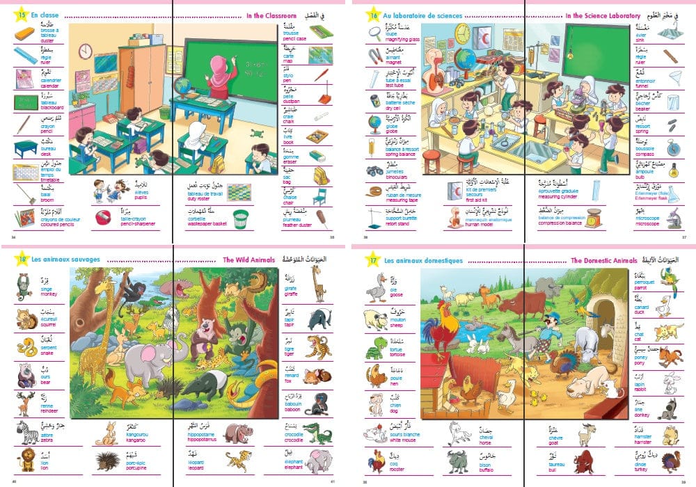 Mon Grand Imagier Trilingue Arabe Français Anglais — Dictionnaire Illustré Enfants | Orientica Orientica Livre Islam Enfant 9782356351265 Librairie Musulmane Al-imen