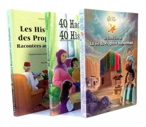 Pack 3 Livres Islamiques pour Enfants — Histoires des Prophètes + Vie du Prophète + 40 Hadiths | Orientica | Cartonnés de Luxe Orientica Livre > Islam 9782492026096 Librairie Musulmane Al-imen