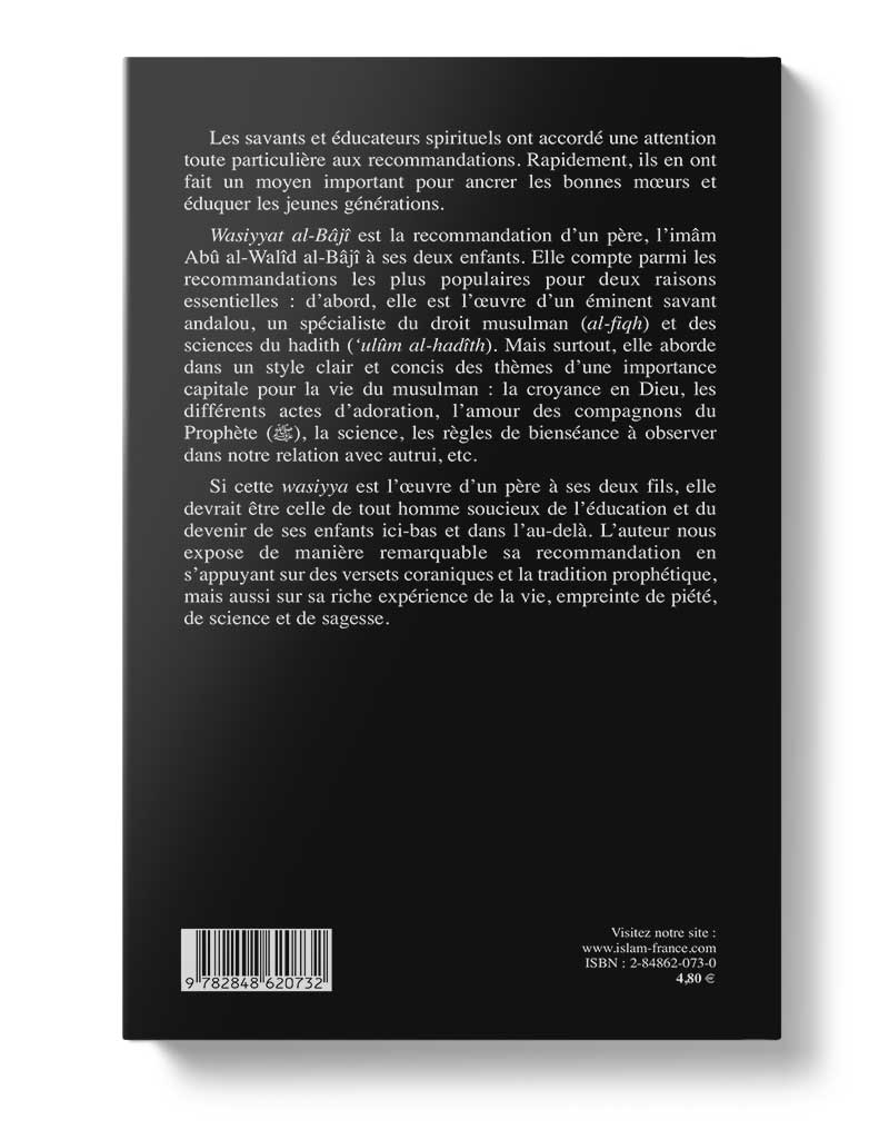 Recommandations d'un père à ses enfants - Éditions Tawhid Tawhid Livre > Islam 9782848620732 Librairie Musulmane Al-imen