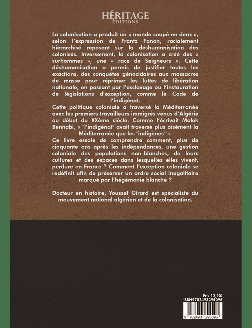Réflexions sur le racisme systémique et l'exception coloniale - Youssef Girard - Héritage - Al-Bayyinah Al-Bayyinah Livre > Islam > Essai 9782493295095 Librairie Musulmane Al-imen