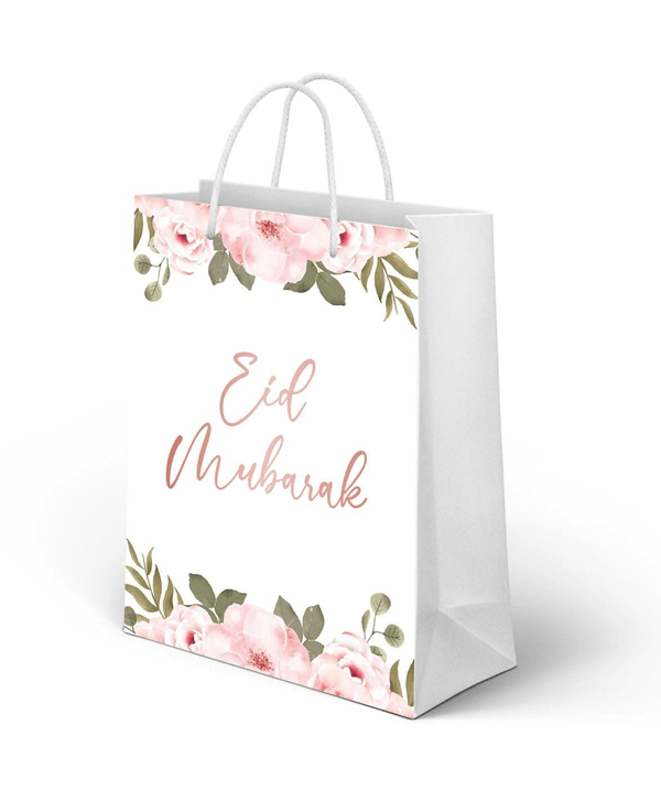 Sac cadeau Eid Mubarak Rose Dorée Al - imen