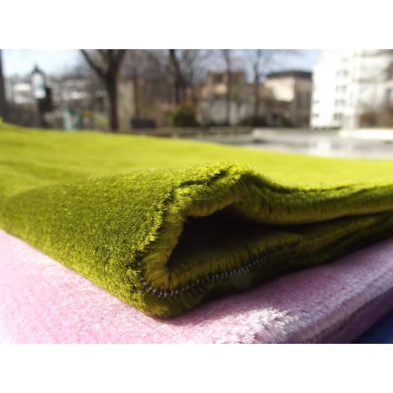 Tapis de Prière Velours Luxe couleur unie - VERT KAKI Al - imen