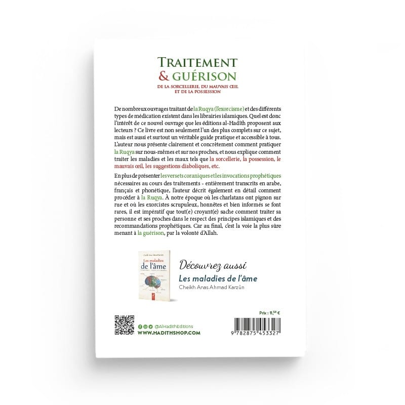 Traitement &amp; guérison de la sorcellerie - Khâlid al-Juraysî - Editions Al hadith - éditions Al-Hadîth Al-Hadîth Livre > Islam > Foi et Spiritualité 9782875452238 Librairie Musulmane Al-imen
