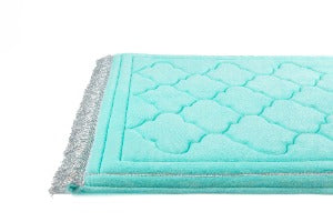 Petit tapis de prière nuage turquoise | Amani